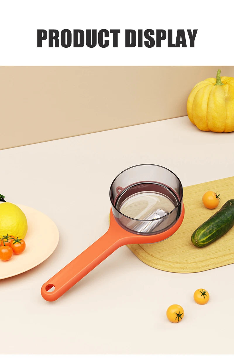 Storage Fruit Peeler with Safety Features and Easy-to-Clean Design